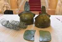Bronzové prilby nájdené v katastri obce Trhovište